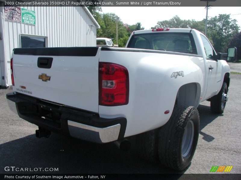 Summit White / Light Titanium/Ebony 2009 Chevrolet Silverado 3500HD LT Regular Cab 4x4 Dually