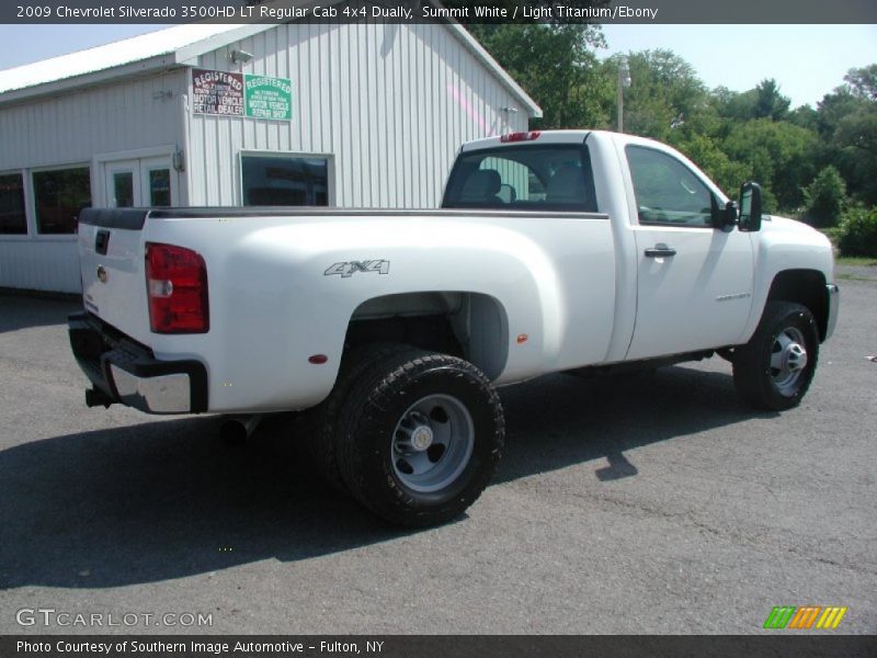 Summit White / Light Titanium/Ebony 2009 Chevrolet Silverado 3500HD LT Regular Cab 4x4 Dually