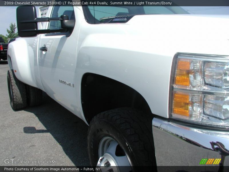 Summit White / Light Titanium/Ebony 2009 Chevrolet Silverado 3500HD LT Regular Cab 4x4 Dually