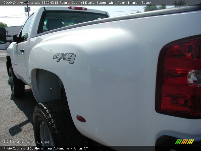 Summit White / Light Titanium/Ebony 2009 Chevrolet Silverado 3500HD LT Regular Cab 4x4 Dually