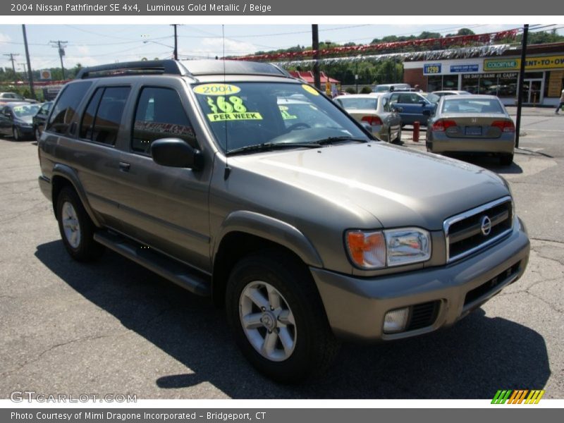 Luminous Gold Metallic / Beige 2004 Nissan Pathfinder SE 4x4