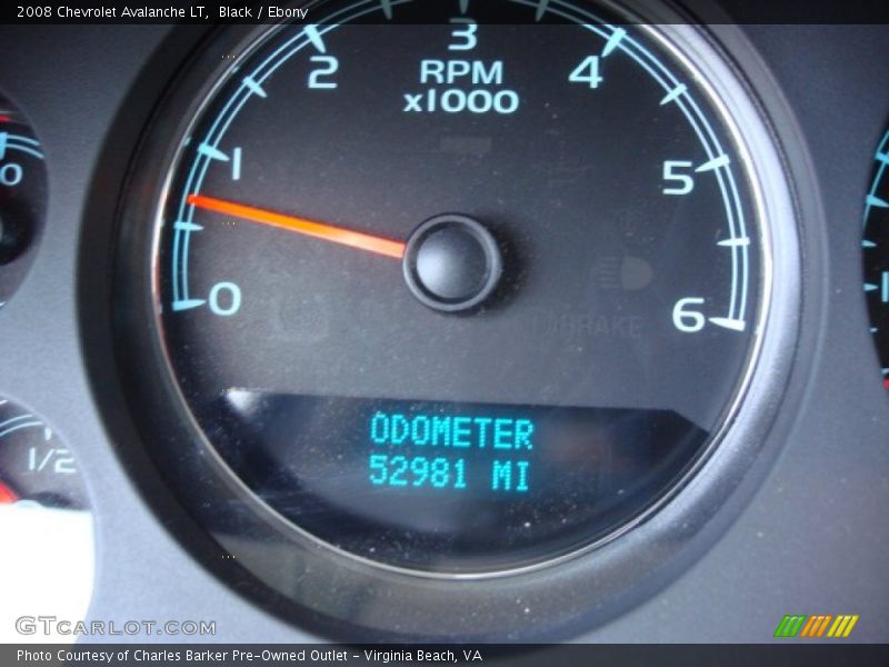 Black / Ebony 2008 Chevrolet Avalanche LT