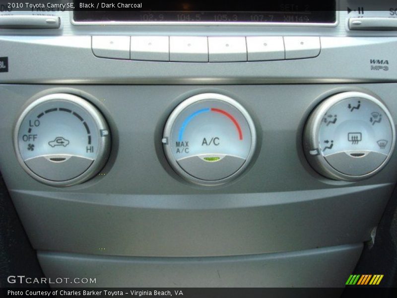 Black / Dark Charcoal 2010 Toyota Camry SE