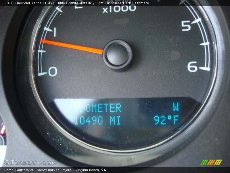 Blue Granite Metallic / Light Cashmere/Dark Cashmere 2010 Chevrolet Tahoe LT 4x4