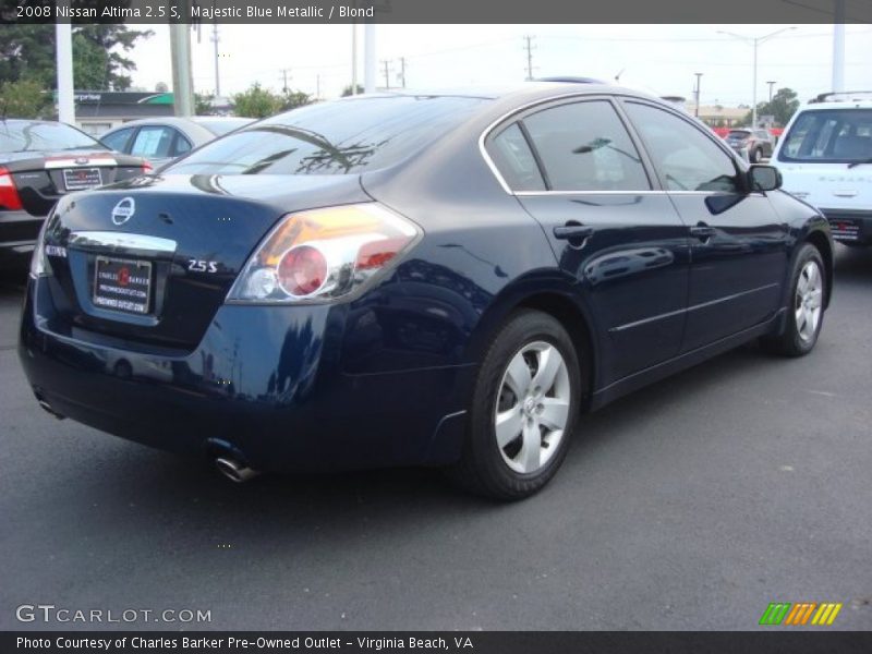 Majestic Blue Metallic / Blond 2008 Nissan Altima 2.5 S