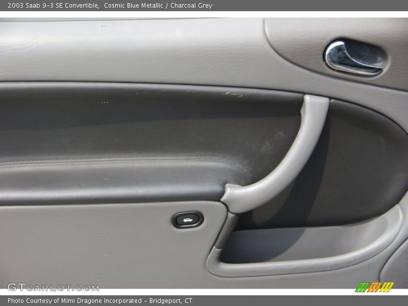 Cosmic Blue Metallic / Charcoal Grey 2003 Saab 9-3 SE Convertible