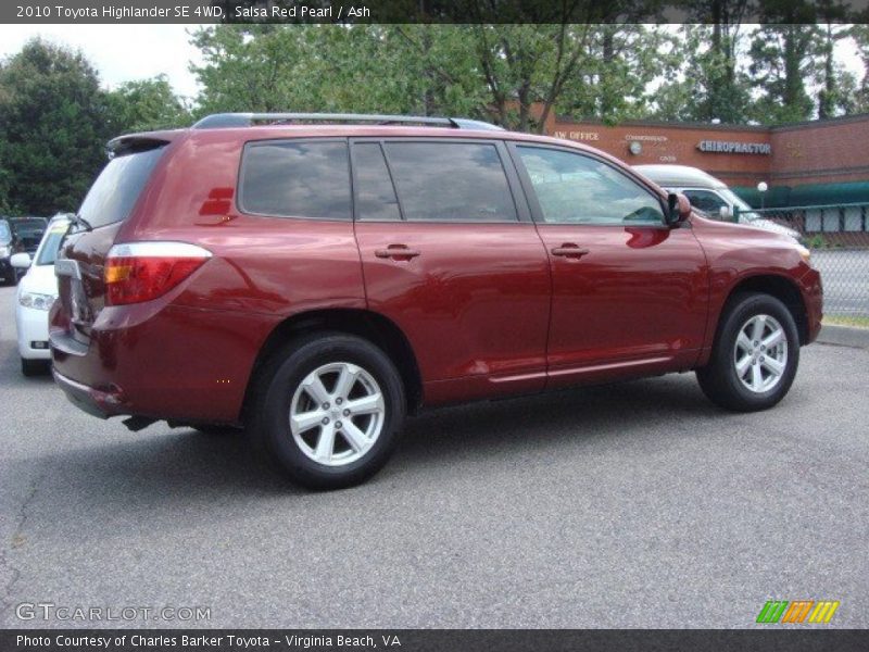 Salsa Red Pearl / Ash 2010 Toyota Highlander SE 4WD