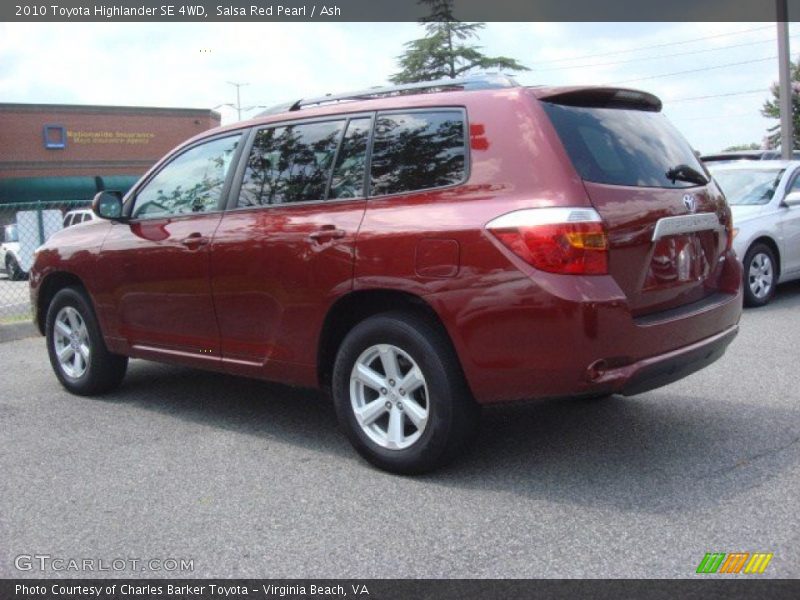Salsa Red Pearl / Ash 2010 Toyota Highlander SE 4WD