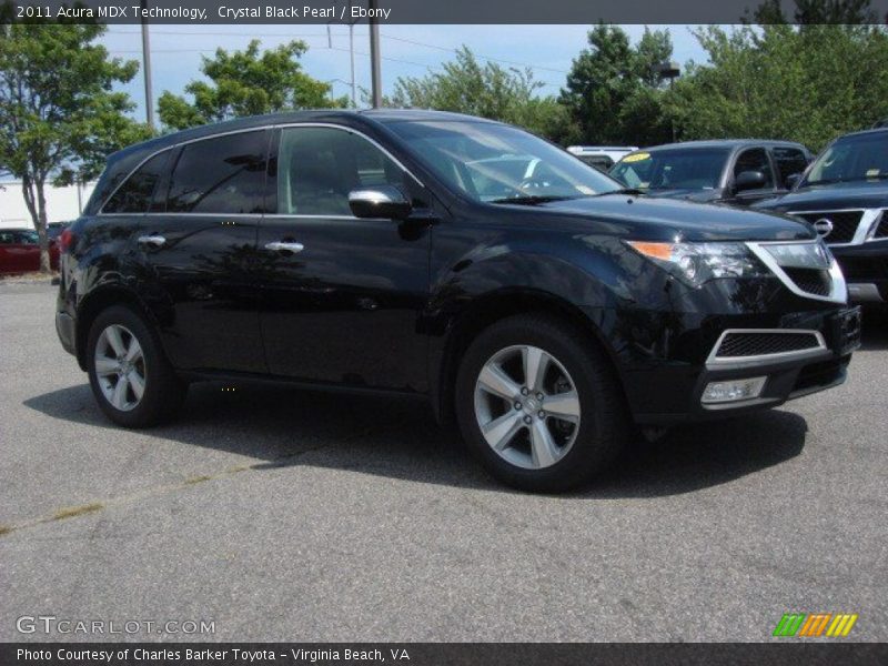 Crystal Black Pearl / Ebony 2011 Acura MDX Technology