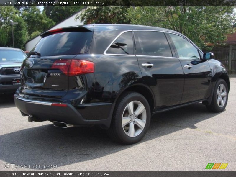 Crystal Black Pearl / Ebony 2011 Acura MDX Technology