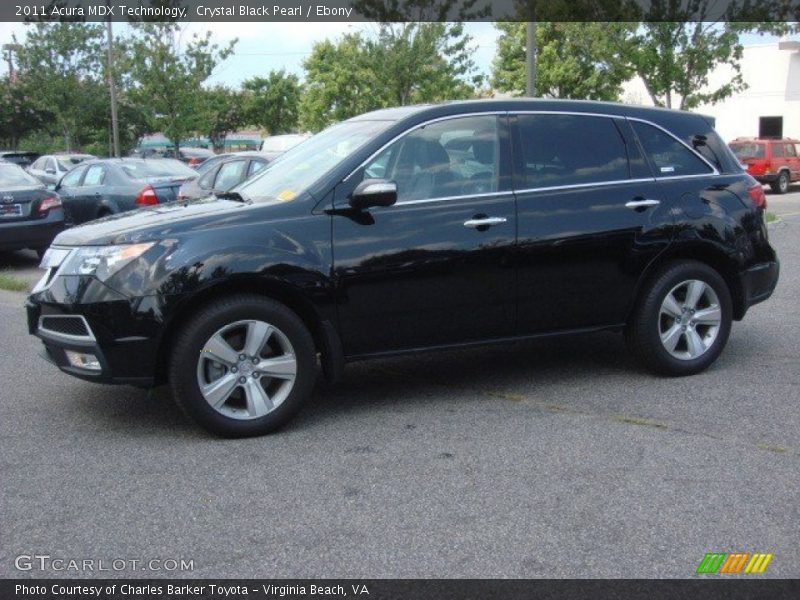 Crystal Black Pearl / Ebony 2011 Acura MDX Technology