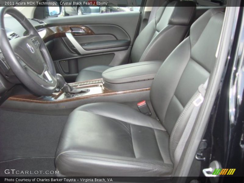 Front Seat of 2011 MDX Technology