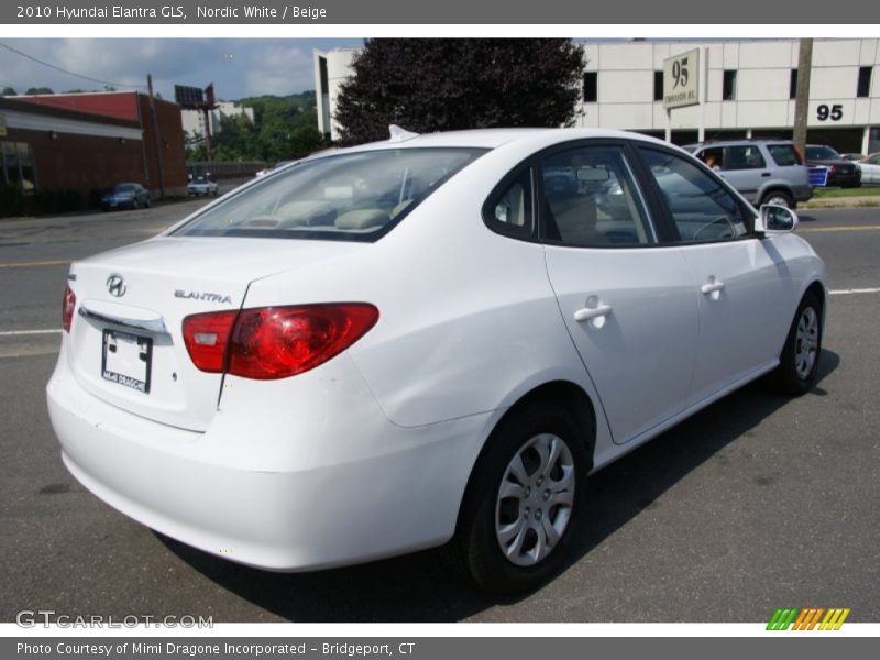 Nordic White / Beige 2010 Hyundai Elantra GLS