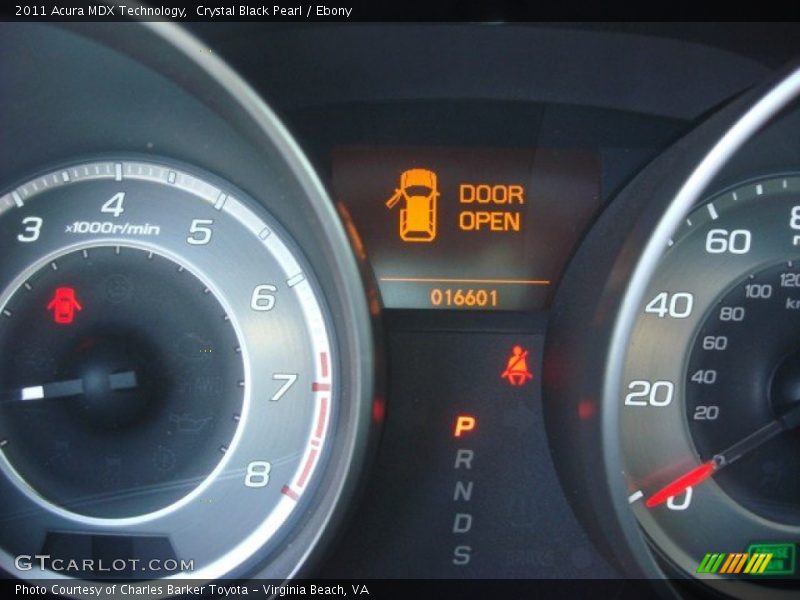 Crystal Black Pearl / Ebony 2011 Acura MDX Technology