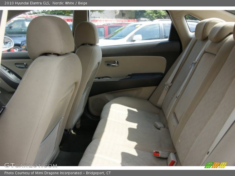Nordic White / Beige 2010 Hyundai Elantra GLS