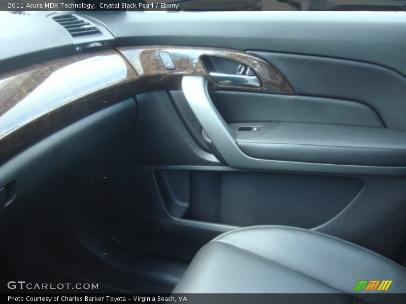 Crystal Black Pearl / Ebony 2011 Acura MDX Technology