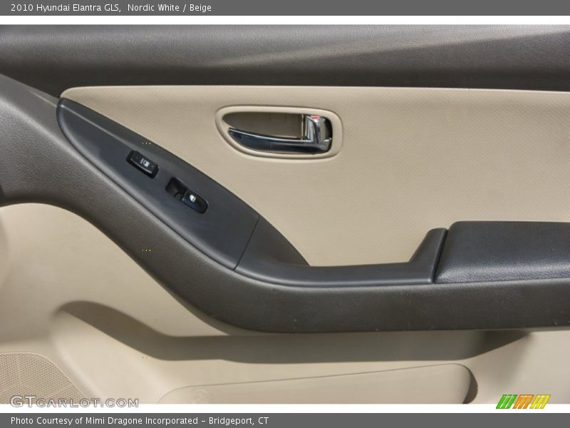 Nordic White / Beige 2010 Hyundai Elantra GLS