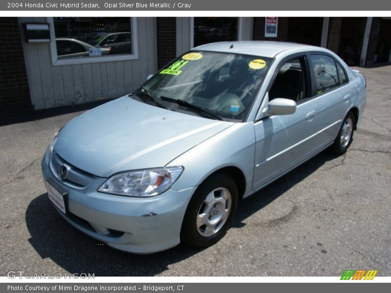Opal Silver Blue Metallic / Gray 2004 Honda Civic Hybrid Sedan