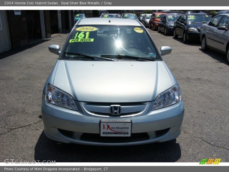 Opal Silver Blue Metallic / Gray 2004 Honda Civic Hybrid Sedan