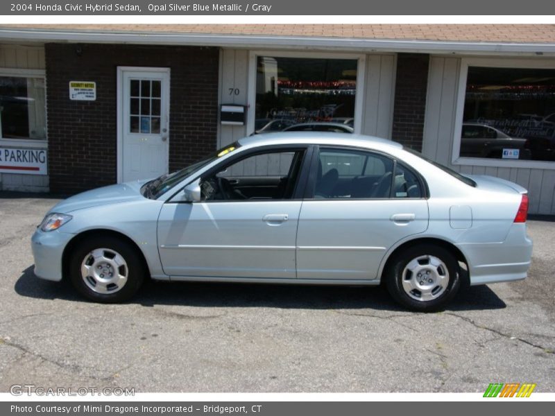 Opal Silver Blue Metallic / Gray 2004 Honda Civic Hybrid Sedan