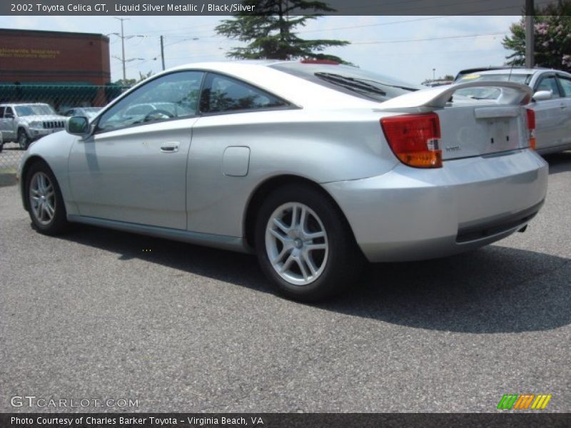 Liquid Silver Metallic / Black/Silver 2002 Toyota Celica GT