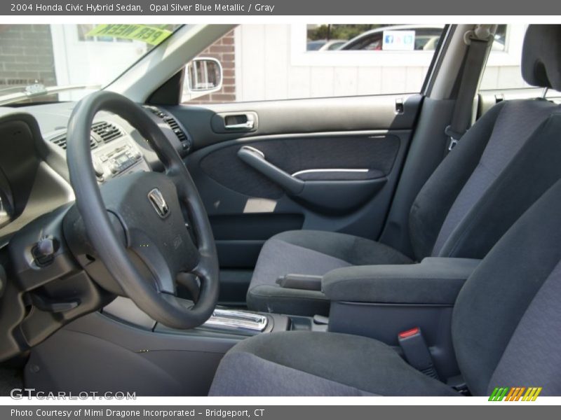 Opal Silver Blue Metallic / Gray 2004 Honda Civic Hybrid Sedan
