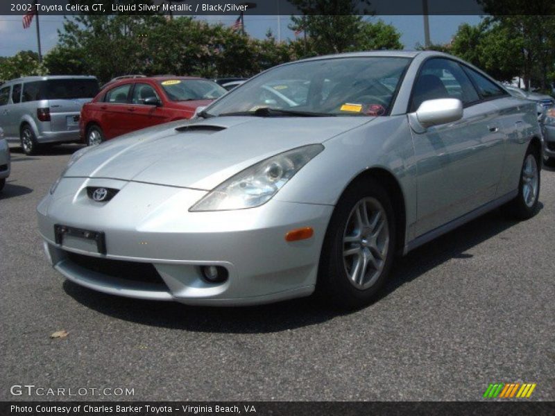 Liquid Silver Metallic / Black/Silver 2002 Toyota Celica GT