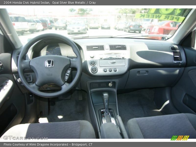 Opal Silver Blue Metallic / Gray 2004 Honda Civic Hybrid Sedan