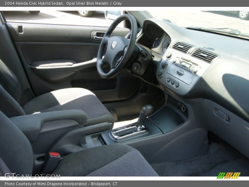 Opal Silver Blue Metallic / Gray 2004 Honda Civic Hybrid Sedan