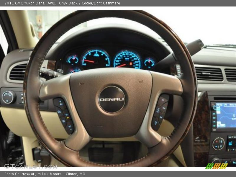 Onyx Black / Cocoa/Light Cashmere 2011 GMC Yukon Denali AWD