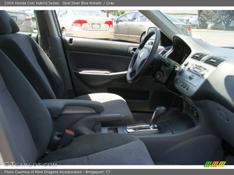 Opal Silver Blue Metallic / Gray 2004 Honda Civic Hybrid Sedan