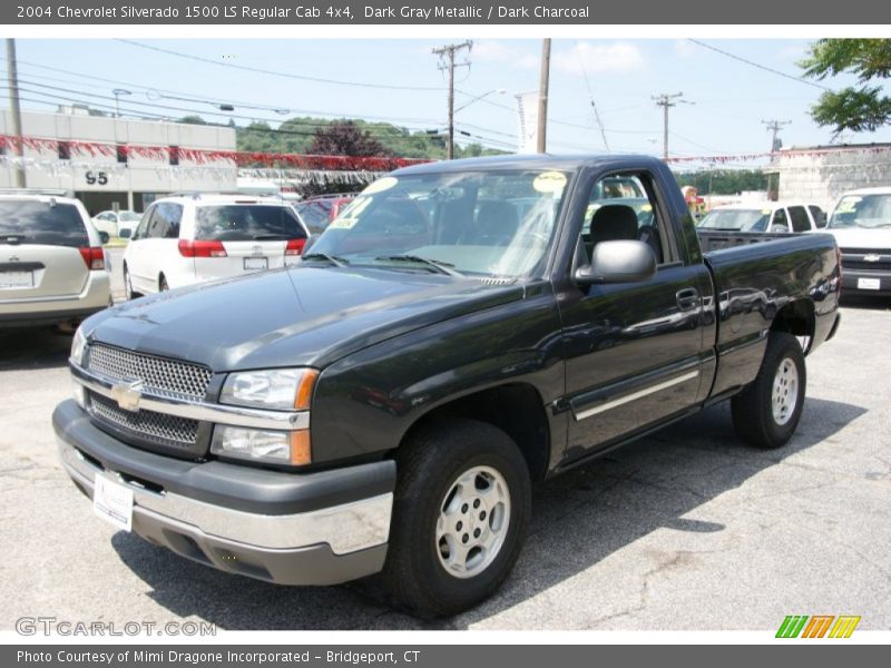 Dark Gray Metallic / Dark Charcoal 2004 Chevrolet Silverado 1500 LS Regular Cab 4x4