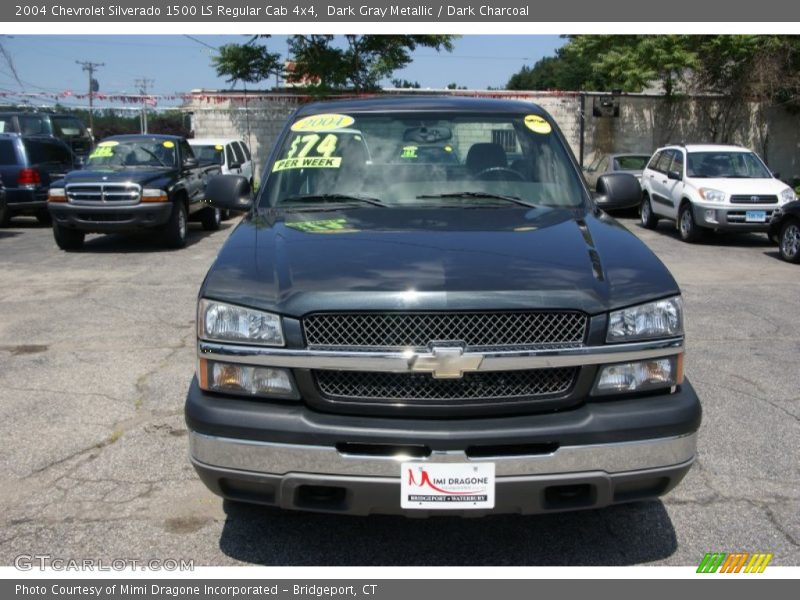 Dark Gray Metallic / Dark Charcoal 2004 Chevrolet Silverado 1500 LS Regular Cab 4x4