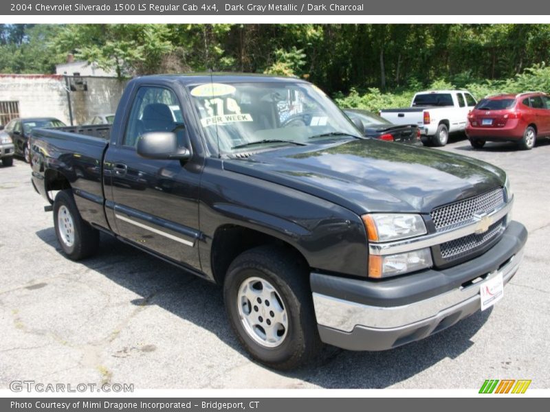 Dark Gray Metallic / Dark Charcoal 2004 Chevrolet Silverado 1500 LS Regular Cab 4x4
