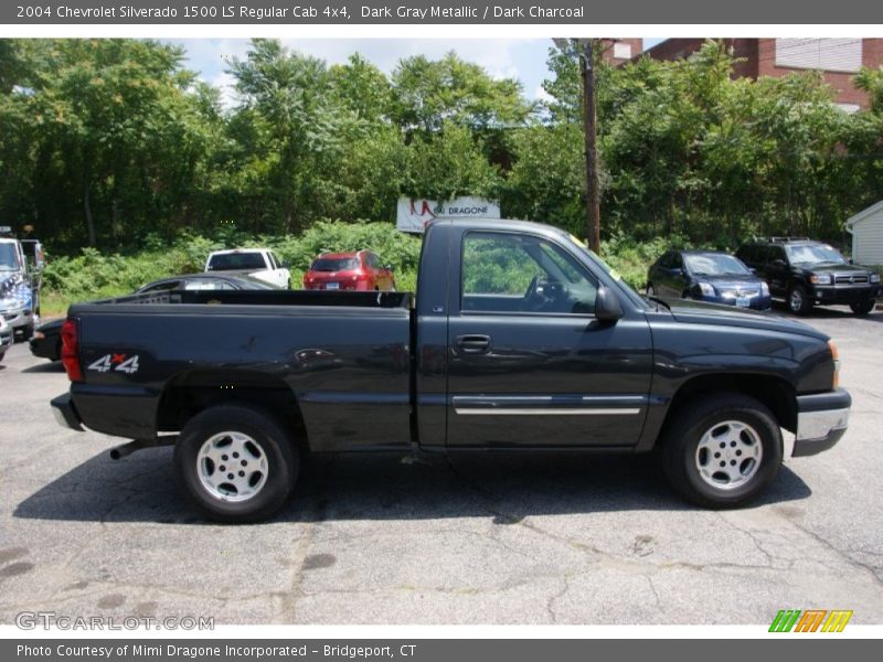 Dark Gray Metallic / Dark Charcoal 2004 Chevrolet Silverado 1500 LS Regular Cab 4x4