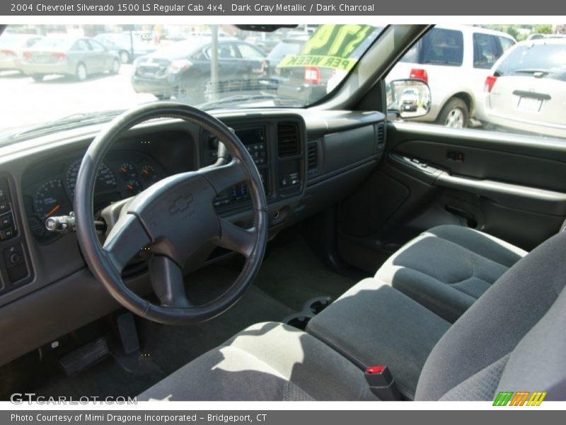 Dark Gray Metallic / Dark Charcoal 2004 Chevrolet Silverado 1500 LS Regular Cab 4x4