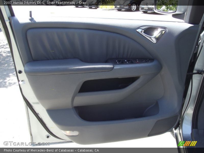Silver Pearl Metallic / Gray 2007 Honda Odyssey EX-L