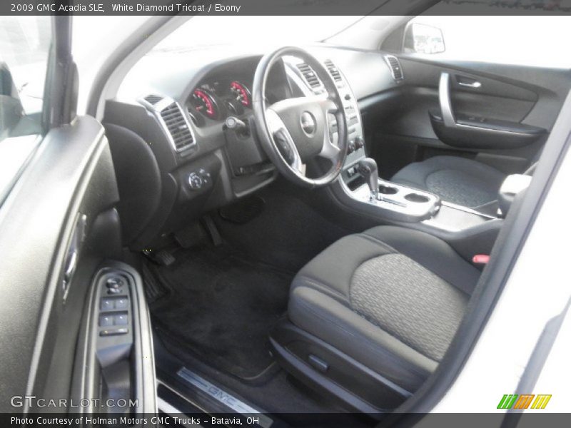 White Diamond Tricoat / Ebony 2009 GMC Acadia SLE