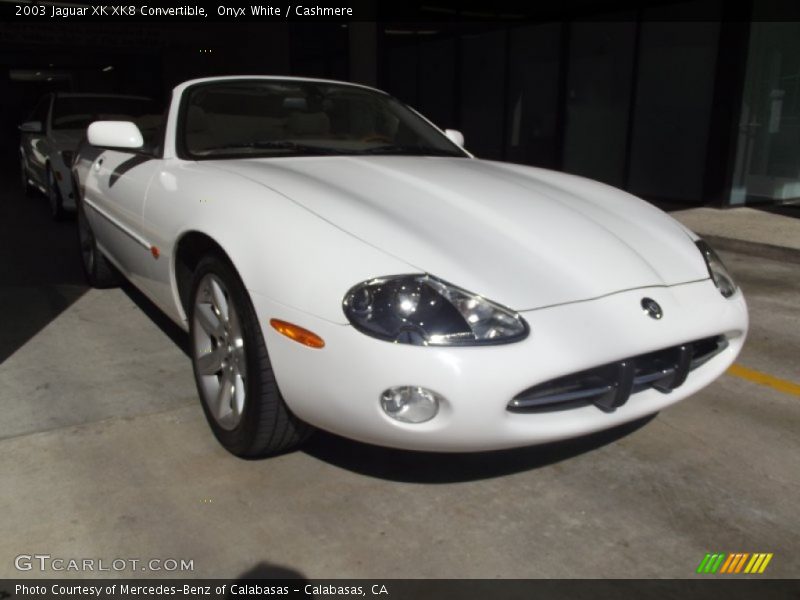 Onyx White / Cashmere 2003 Jaguar XK XK8 Convertible