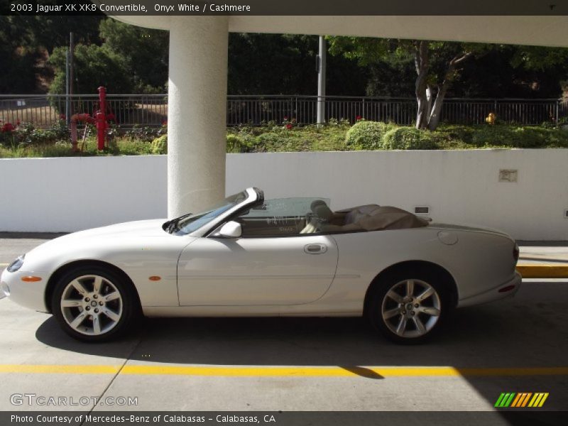 Onyx White / Cashmere 2003 Jaguar XK XK8 Convertible