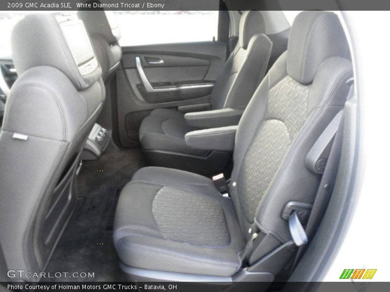 White Diamond Tricoat / Ebony 2009 GMC Acadia SLE