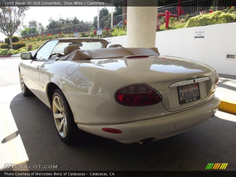Onyx White / Cashmere 2003 Jaguar XK XK8 Convertible