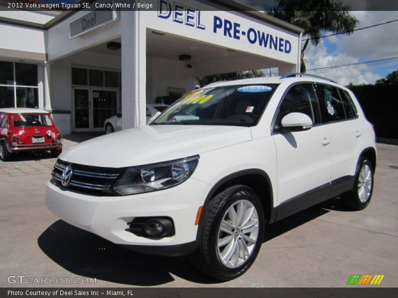 Candy White / Beige 2012 Volkswagen Tiguan SE