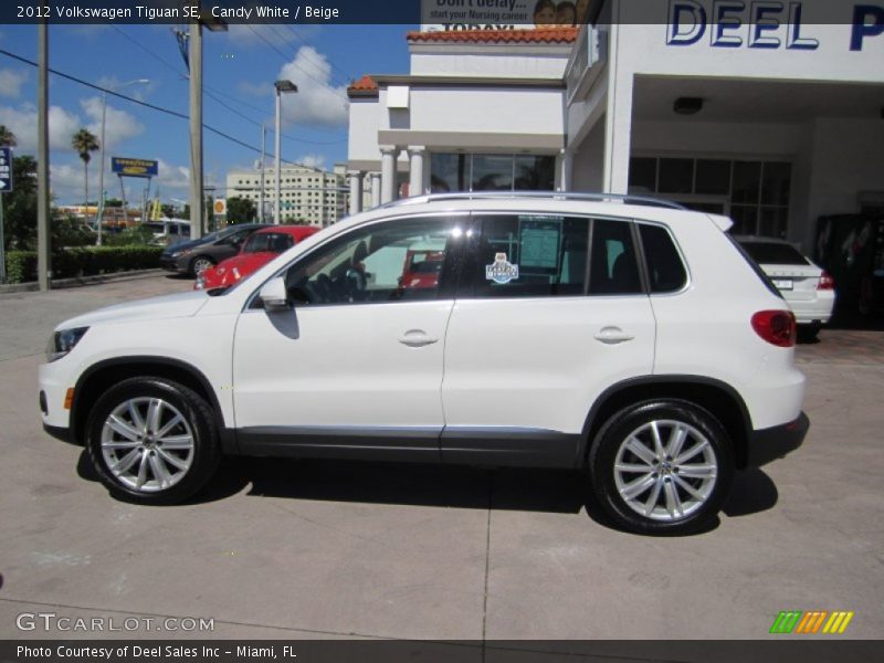 Candy White / Beige 2012 Volkswagen Tiguan SE