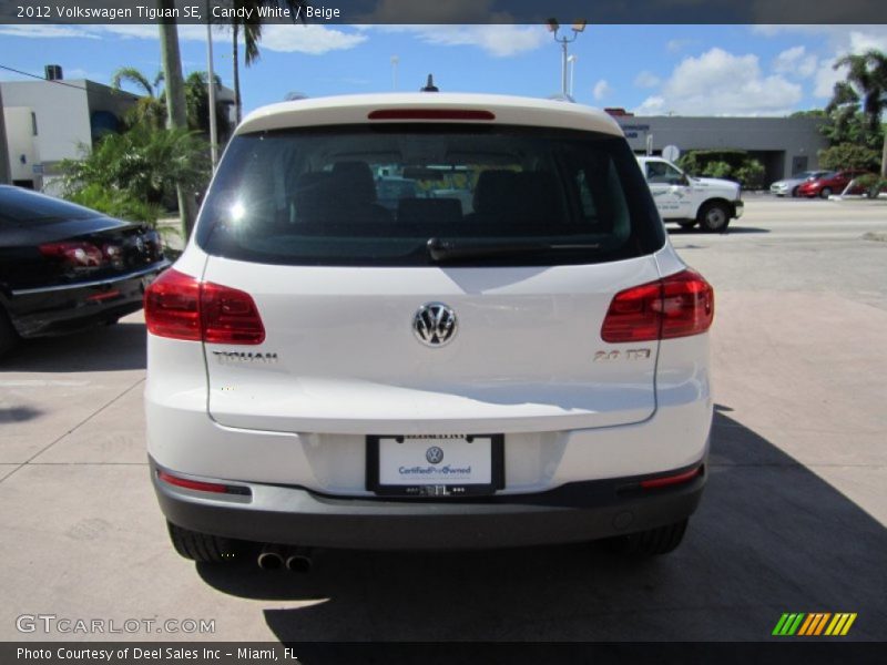 Candy White / Beige 2012 Volkswagen Tiguan SE