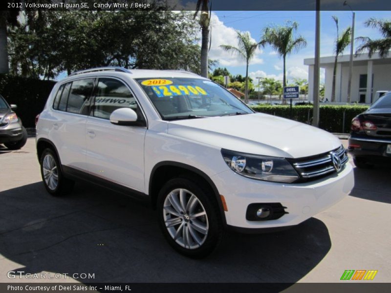 Candy White / Beige 2012 Volkswagen Tiguan SE