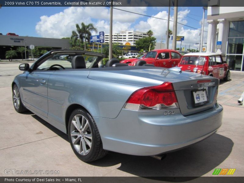 Celestial Blue Metallic / Off Black 2009 Volvo C70 T5 Convertible