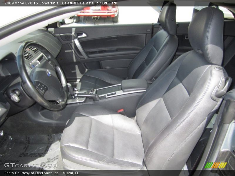 Celestial Blue Metallic / Off Black 2009 Volvo C70 T5 Convertible