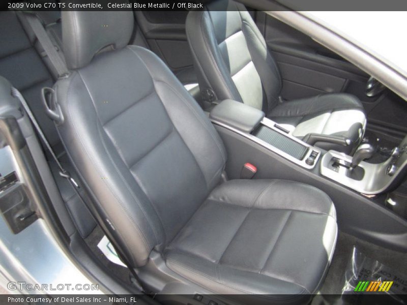 Celestial Blue Metallic / Off Black 2009 Volvo C70 T5 Convertible