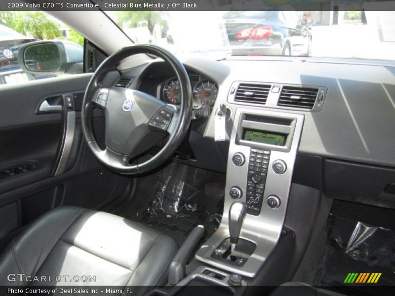 Celestial Blue Metallic / Off Black 2009 Volvo C70 T5 Convertible